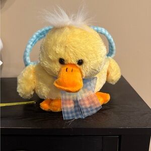 Plush Yellow Duck Easter Basket